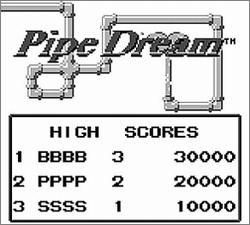 Imagen del juego Pipe Dream para Game Boy